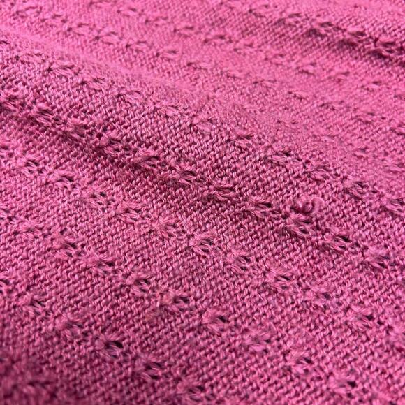 American Eagle Sweater Dress Mauve 3/4 Sleeve Pointelle Knit Mini size Medium - Picture 4 of 8